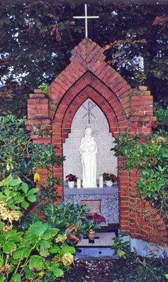 Image of a Church Outside in a Garden